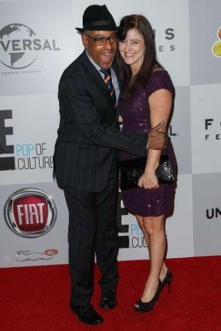 Ruby Esposito's parents Giancarlo Esposito and Joy McManigal enjoying at the red carpet of NBC's Globe Fete.